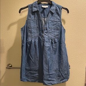 Motherhood Maternity Blue Denim Top
